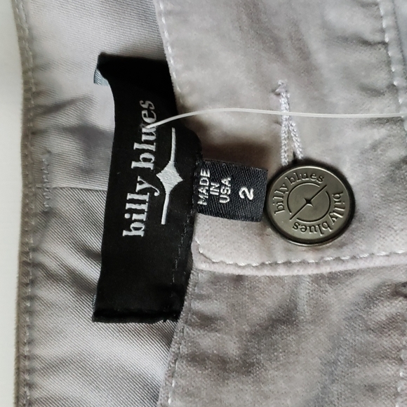 Billy Blues Silver Gray Flare Boot Cut Velvet Pants size 2 - Picture 3 of 15